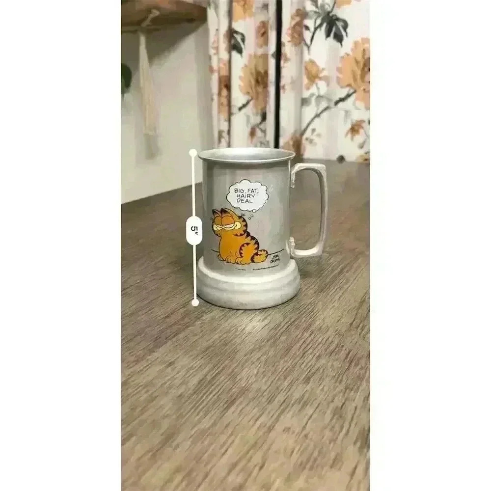 Vintage 1978 Garfield Pewter & Glass Mug/Stein Collectible Cartoon Theme - Picture 6 of 6